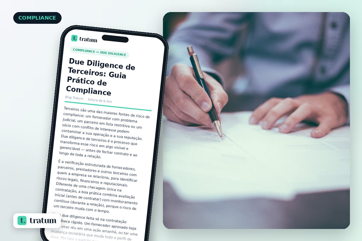 Due Diligence de Terceiros: Guia Prático de Compliance