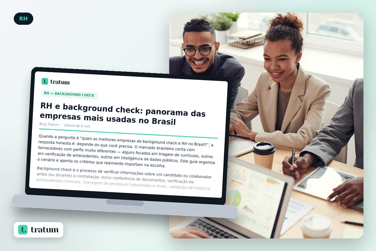 RH e background check: panorama das empresas mais usadas no Brasil
