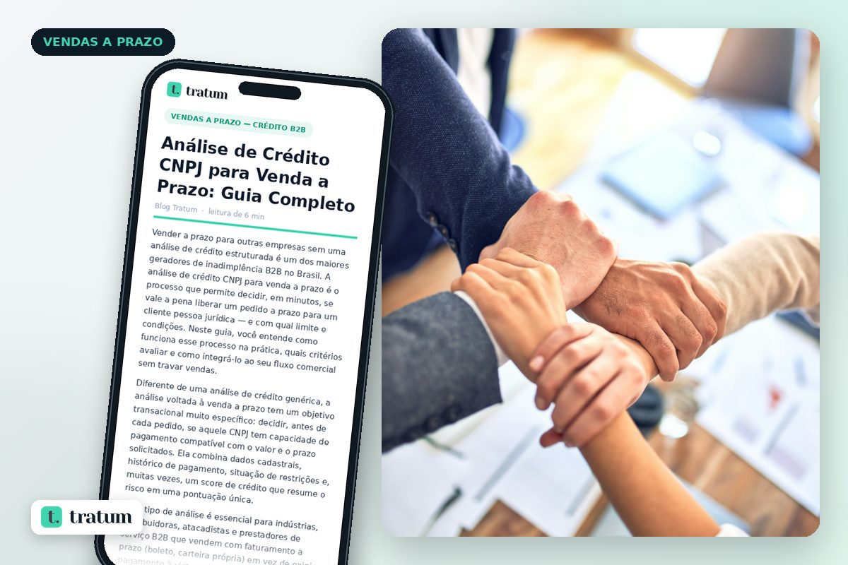 Análise de Crédito CNPJ para Venda a Prazo: Guia Completo