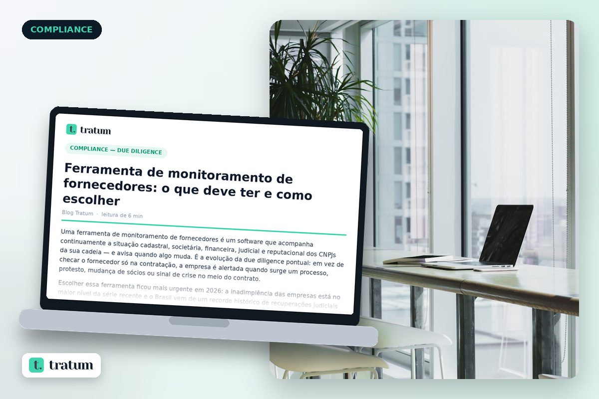 Ferramenta de monitoramento de fornecedores: o que deve ter e como escolher